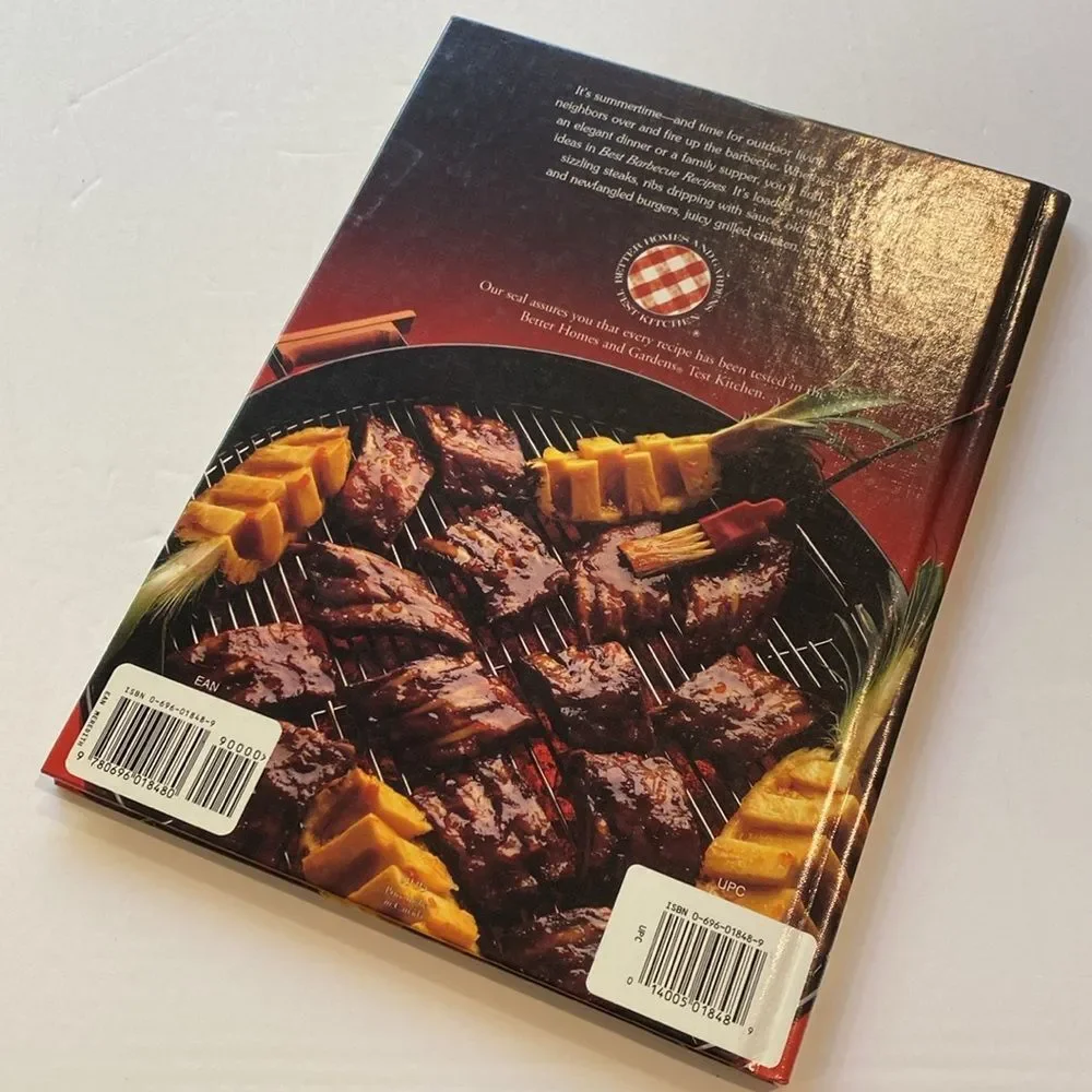 Vintage 1989 Better Homes & Gardens Best Barbecue Recipes Hardcover Cookbook